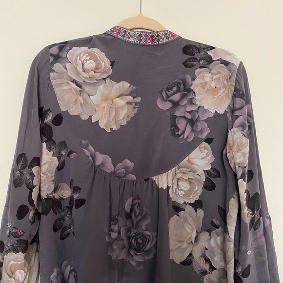 JOHNNY WAS 100% Silk Paris Effortless Blouse sz XS - Picture 7 of 7